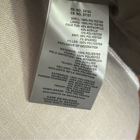 Levi’s Women’s L Hooded Parka Winter Jacket Olive Green PocketsFaux Fur,Zip/Snap - Picture 4 of 12